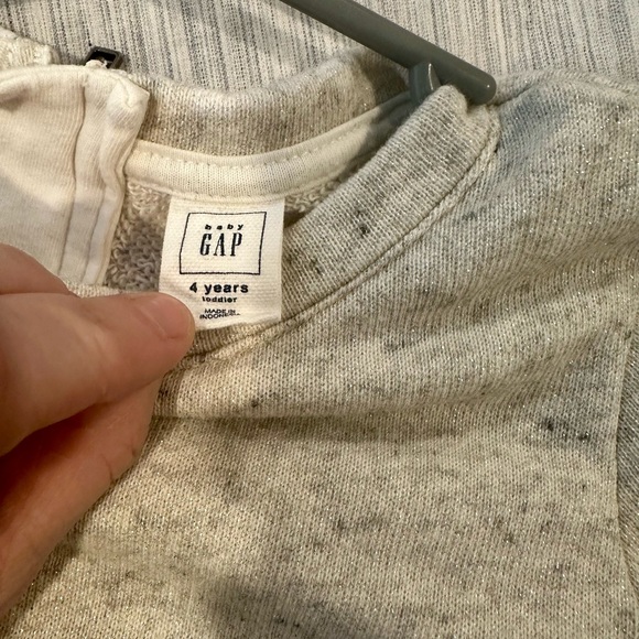 Baby Gap 4 Girls Gray Silver Dress - Picture 8 of 8